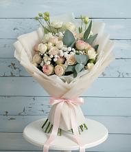 Букет цветов из:  Розы и Лизиантусы #REPLACE_PRED# Душоново