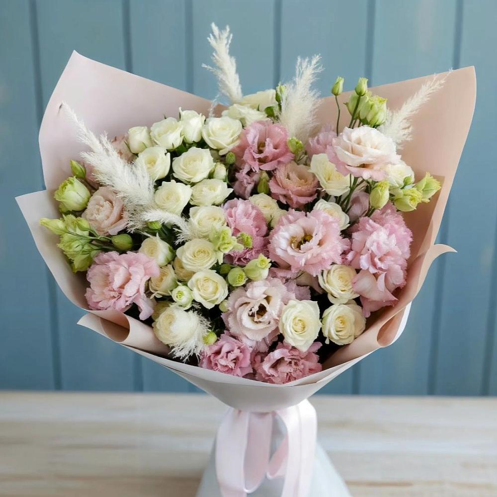 Букет цветов из: Альстромерии и Розы в Душоново