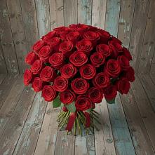 Букет 55 Красных роз Фридом #REPLACE_PRED# Душоново