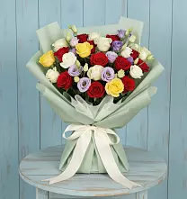 Букет цветов из:  Розы в Душоново