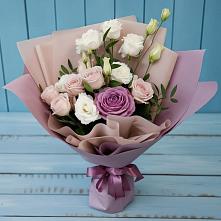 Букет цветов из:  Розы и Лизиантусы в Душоново