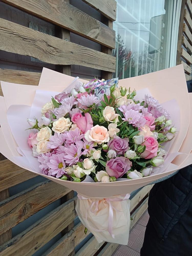 Букет цветов из: Розы и Хризантемы в Душоново