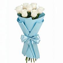 Букет 7 белых роз Проуд #REPLACE_PRED# Душоново