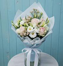 Букет цветов из:  Розы и Лизиантусы в Душоново