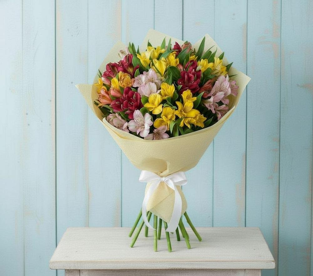 Букет цветов из: Альстромерии в Душоново