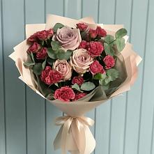 Букет цветов из:  Гвоздики и Розы в Душоново