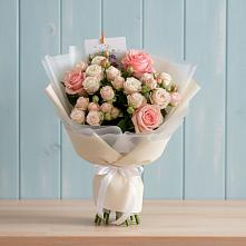 Букет цветов из:  Розы в Душоново