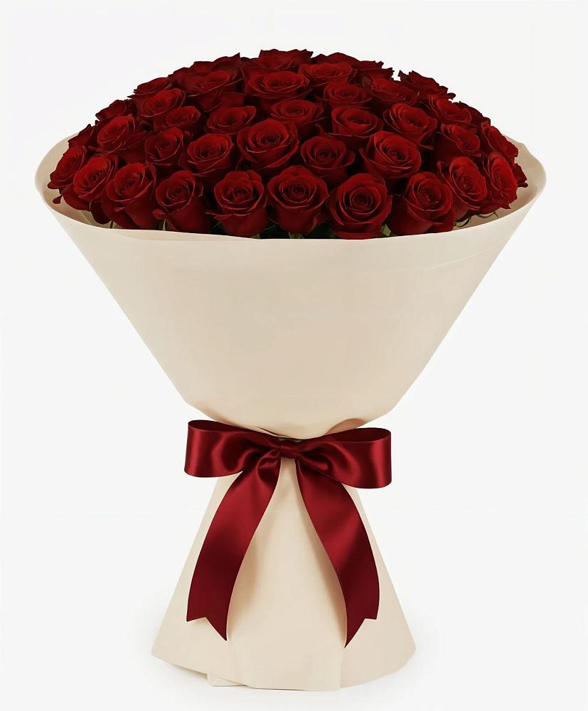 Букет 101 Бордовая роза Блэк Бакарра в Душоново