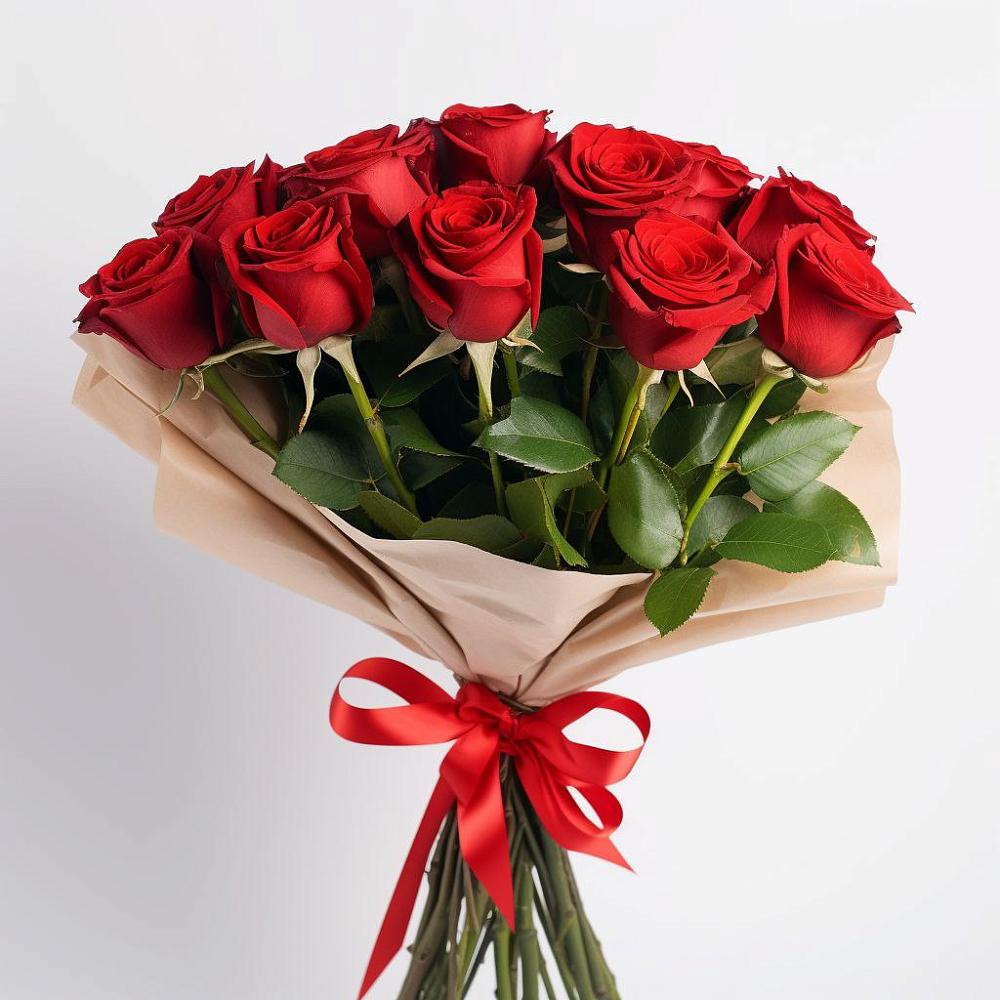 Букет 11 Красных роз Эдлесс Лав в Душоново